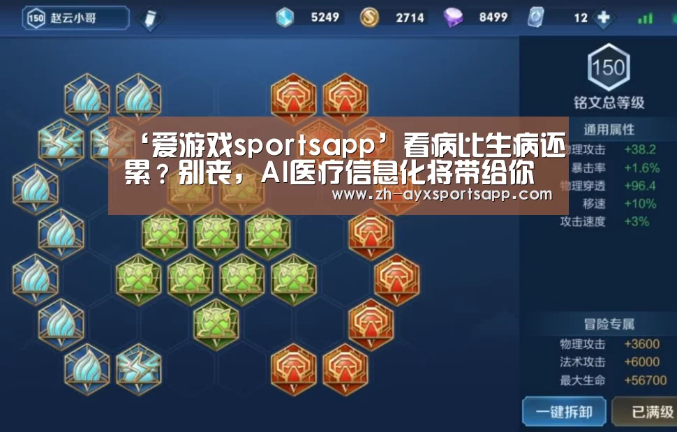‘爱游戏sportsapp’看病比生病还累？别丧，AI医疗信息化将带给你正能量！