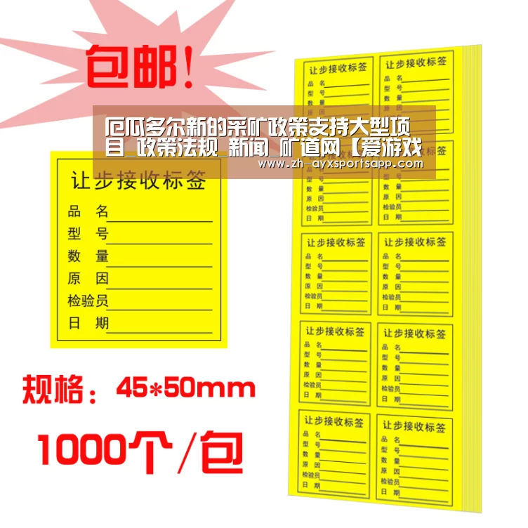 厄瓜多尔新的采矿政策支持大型项目_政策法规_新闻_矿道网【爱游戏sportsapp】(图1) 爱游戏sportsapp